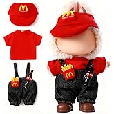 JunieCloveri Doll Clothes for Labubu 15cm/17cm Dolls,Cute Doll Outfit for Labubu,Kawaii Chic Style Set for Labubu Dolls Stylish Dress Up Set(Clothes Only)