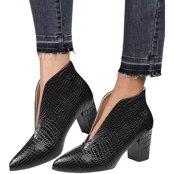 Amazon Botas Puntiagudas Mujer Botines De Cuero Para Mujer Botas