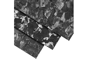 FANCYWING 300X400MM Forged Carbon Fiber Sheet,2.5MM Thickness Carbon Fiber Laminate Plate,100% Real Carbon Fiber Board