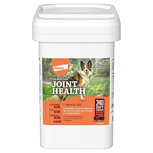 SYNOVI G4 DOG JOINT SUPPLEMENT CHEWS, 240-COUNT