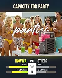 Slushie Machine, 88 oz INOVIVA Slushy Machine for