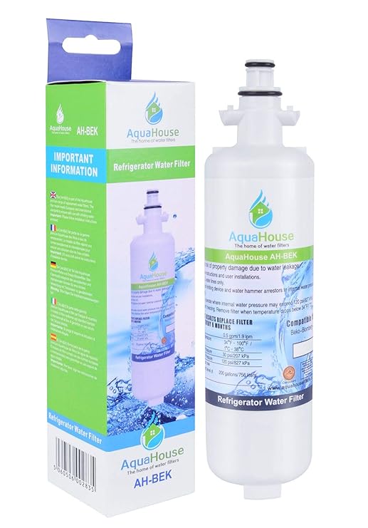 AquaHouse AH-BEK Filtro de agua de nevera para Beko 4874960100 ...
