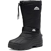 ALEADER Men's Winter Waterproof Insulated Shell Warm Inner Comfortable Outdoor Snow Boots