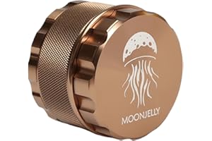 MOONJELLY 2.5" Grinder Mill | Quick-Turn Aluminum (Brown)