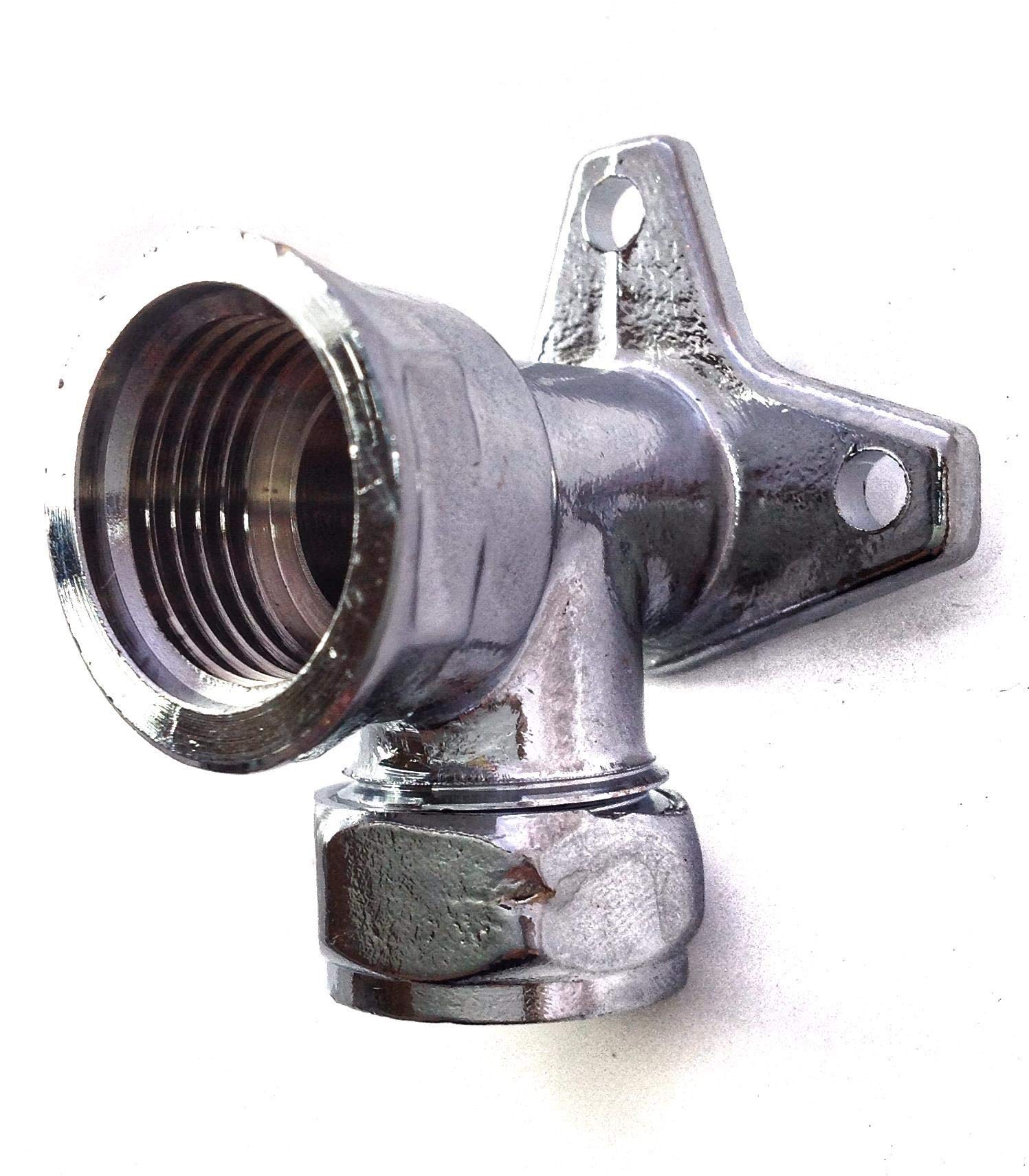 15mm x 1/2" Chrome Wallplate Elbow