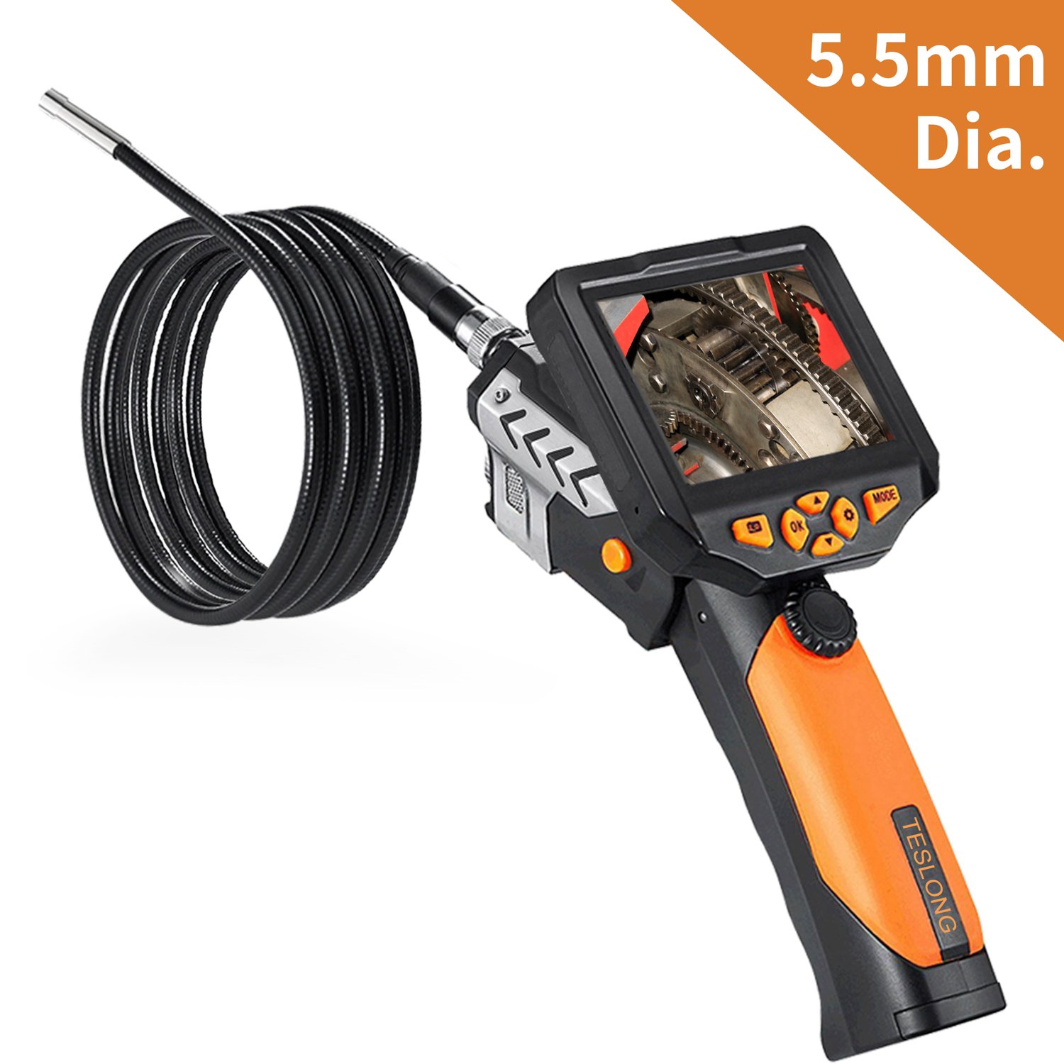 Telecamera Articolata 210 KAIWEETS Endoscopio Professionale Con Telecamera 2 Vie 210° - Sonda 6,5 Mm Per Auto, Idraulica E Ispezioni Industriali Telecamera Per Tubi - Foto 5