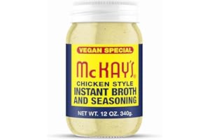MC KAY'S McKay's Vegan Chicken Flavored Soup Seasoning, Gluten Free, Vegetarian Instant Broth, Bullion Powdered Seasoning, Good on Meats, Veggies or in Soup! (Vegan Chicken, 1 Pack)
