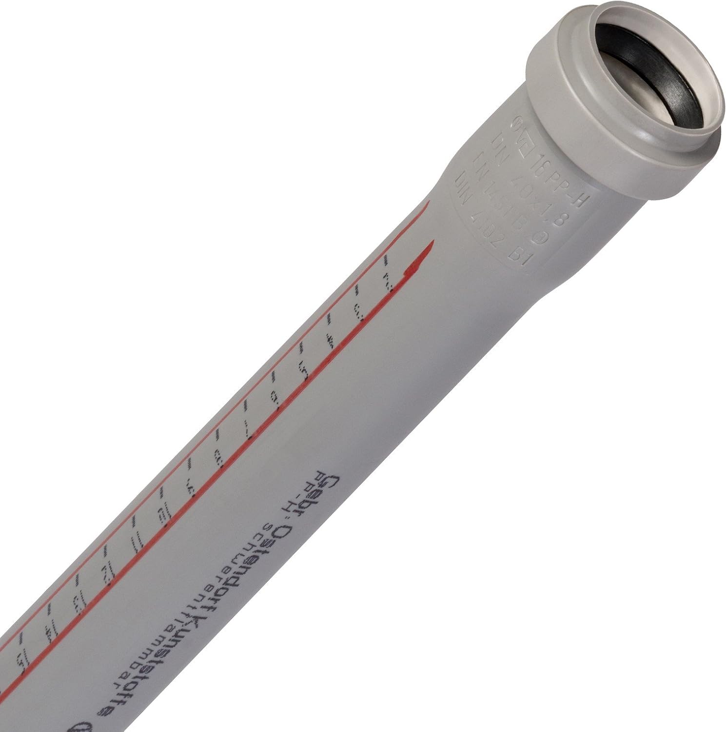 Heimwerker Rotstrich DN 90 x 1000 mm mit einseitiger Muffe ...