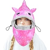 Kids Winter Windproof Hat, Unisex Children Heavyweight Balaclava for Kids, Ski Mask with Thick Warm Fleece Face Cover