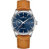 Hamilton Jazzmaster Automatic Men's Watch, 42mm Stainless Steel Case | Swiss Made, Blue Dial Analog Watch, Water Resistance 50m, Sapphire Crystal, Calf Leather Strap
