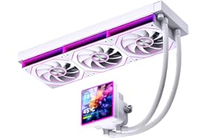 Jungle Leopard ProFlow SE 360mm ARGB AIO CPU Cooler-Water Liquid Cooling System|4-Inch LCD Screen|320W TDP|ARGB 1850RPM PWM C