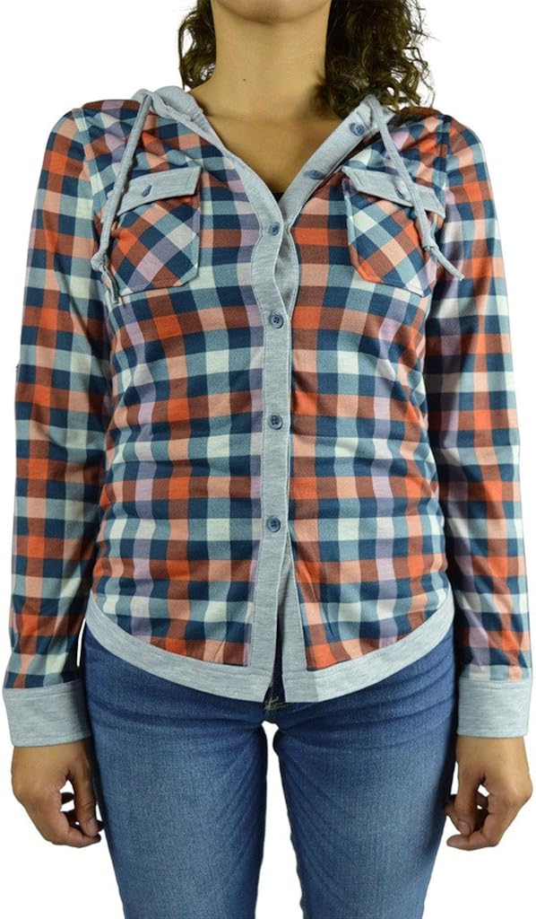 button up with hoodie