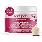 Fera Pets Cat Kidney Support Powder with Antioxidants & Probiotics - Enhances Renal Health & Function - Promotes Regular Deto
