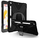 ORIbox Anti-Fall Case for New iPad 8th 10.2''(2020)/iPad 7th 10.2''(2019), Hybrid Shockproof Rugged Drop Protection Cover Bui