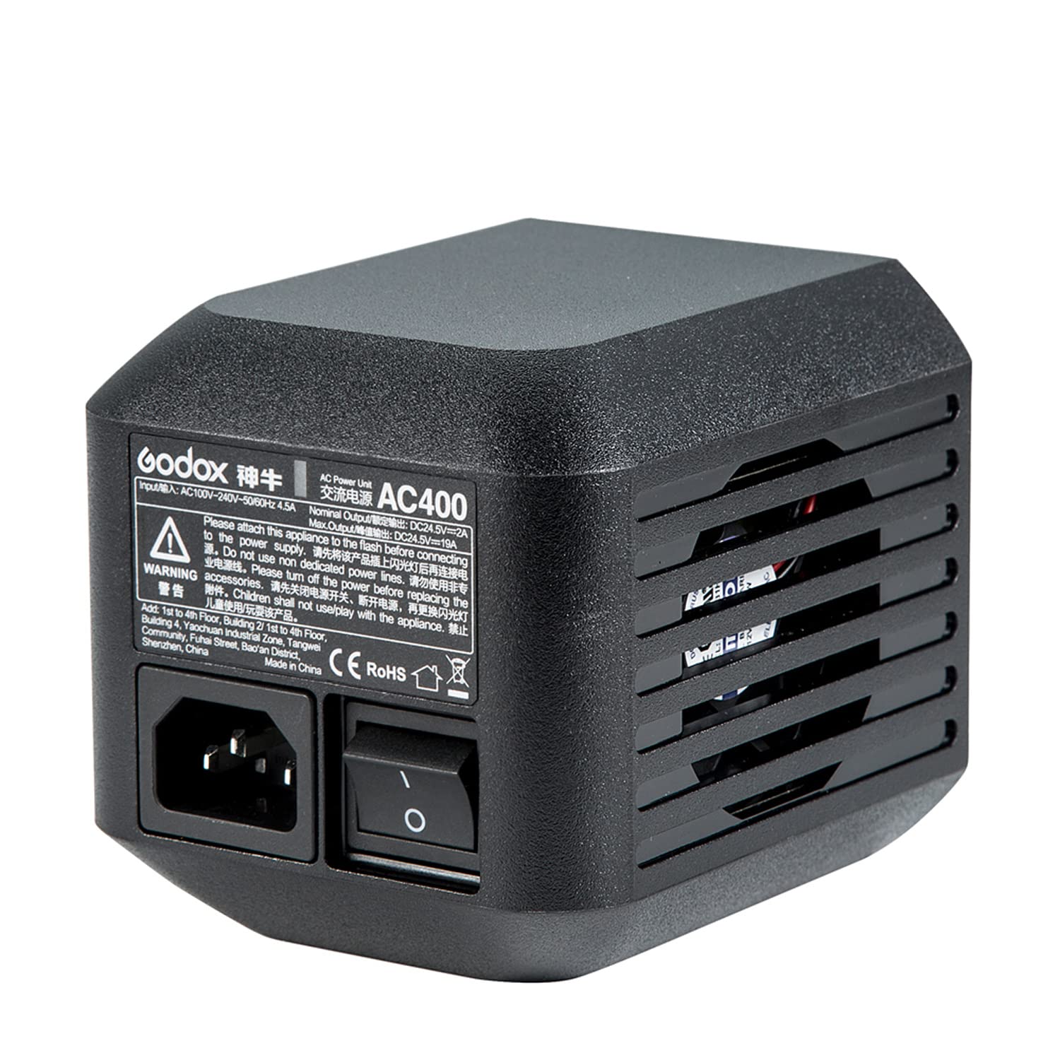 GODOX AC400 AC Power Unit, AC Power Unit Source Adapter for Godox AD400Pro All-in-One Outdoor Flash Strobe