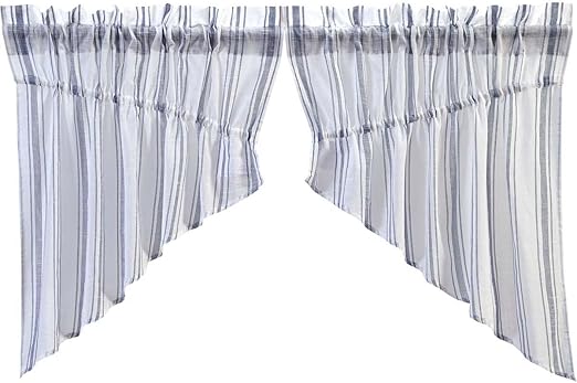 Amazon Com Vhc Brands Coastal Farmhouse Kitchen Window Curtains