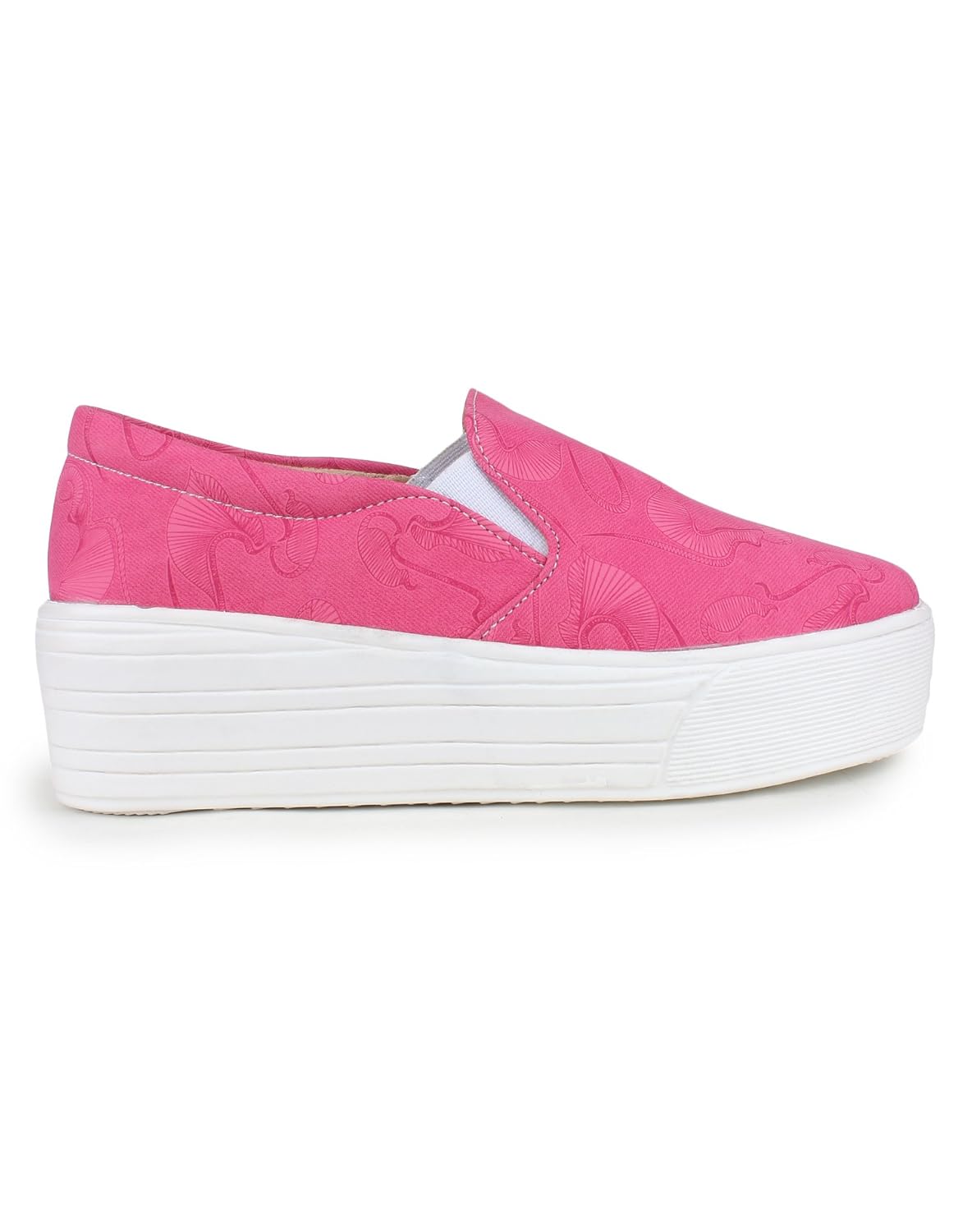 zapatoz womens fabric pink color casual shoe