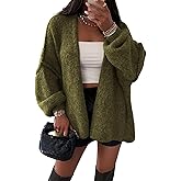 ATHMILE Womens Fall Oversized Cardigan Sweaters Long Lantern Sleeve Knit Open Front Lightweight Winter Fashion Clothes 2026
