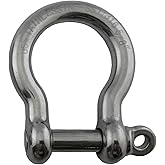 US Stainless Stainless Steel 316 Bow Shackle 5/8" (16mm) Marine Grade