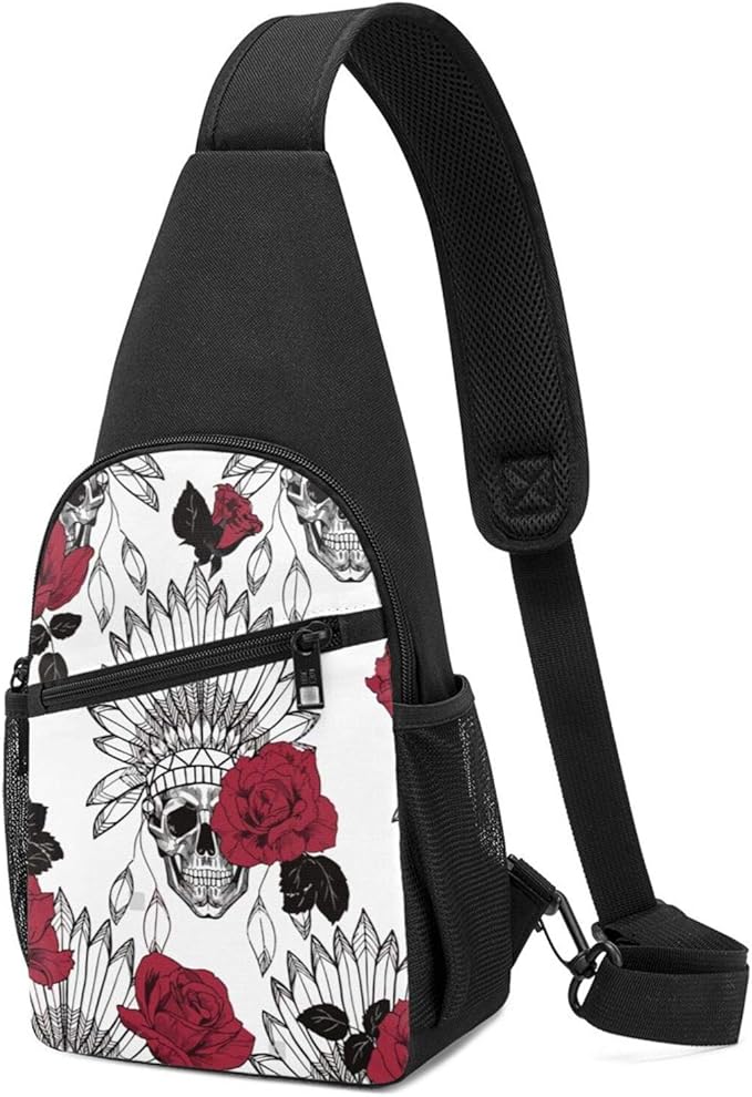 Amazing Soccer Football Fire Sling Bag Crossbody Shoulder Backpack