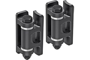 Lifeswell Heavy Duty Weld On Gate Hinges, Steel Hinges with Spacer Bearing & Oxide Coated, Removable Bolts for Metal Swing Doors, Driveways & Farm Gates