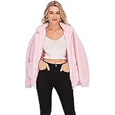 NewEGG Womens Faux Shearling Jacket, Casual Lapel Fleece Fuzzy Jacket Shaggy Oversized Jacket Fashion Cardigan Coat