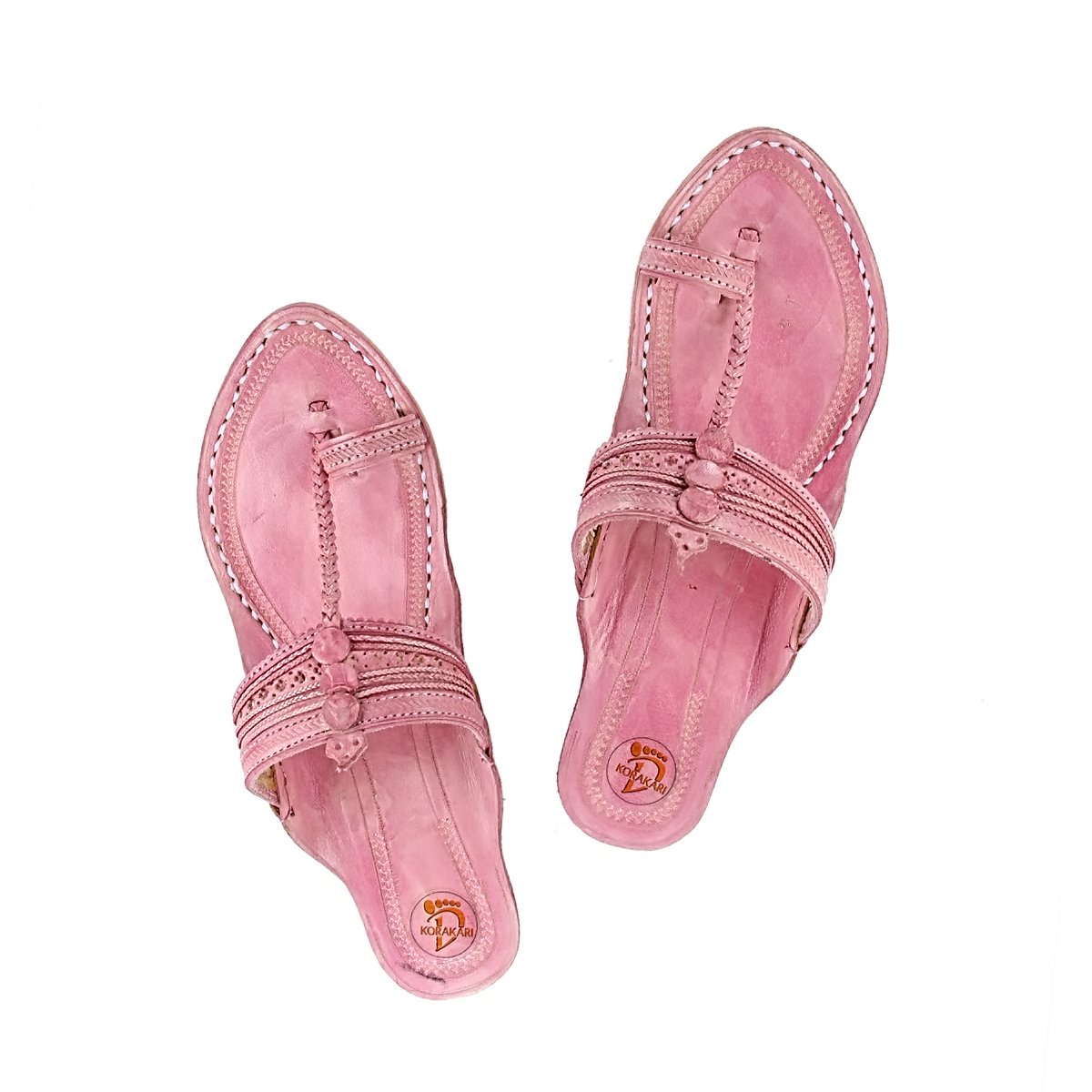 fabulous tan high heel women kolhapuri chappal krka-w-437