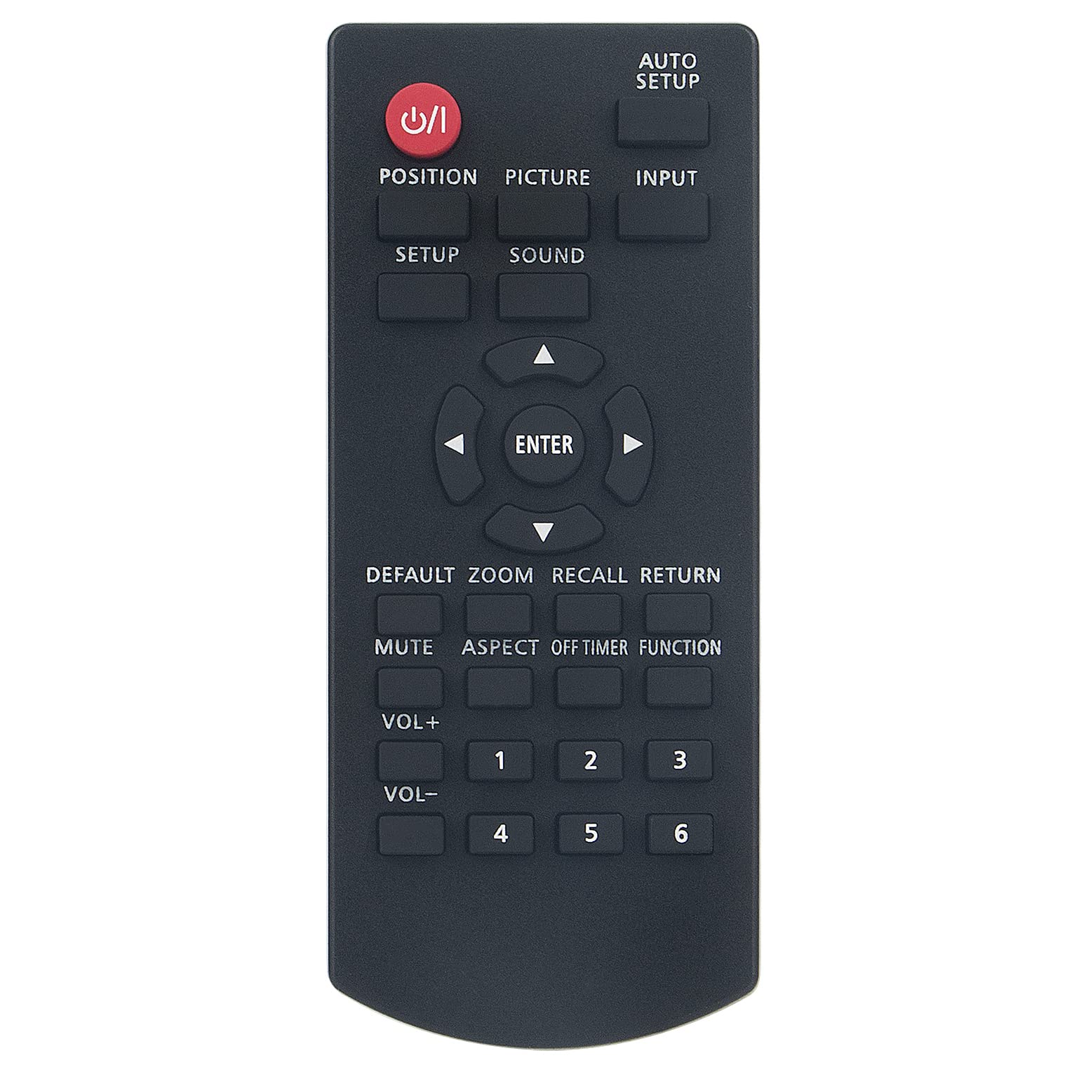 VINABTY Replaced Remote Fit for Panasonic FullHD LCD Display TH-42LF8U TH-49LF8U TH-55LF8U TH-42LF80U TH-49LF80U TH-55LF80U TH-84EF1U TH-75EF1U TH-84EF1W TH-75EF1W N2QAYA000099