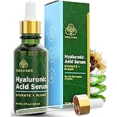 Tree of Life Beauty Hyaluronic Acid Serum, Skin Brightening Face Oil for Dark and Age Spots, Facial Serums for Dry and Sensitive Skin Care with Vitamin E for Soft Smooth Skin, 2 Fl Oz