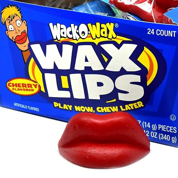 TOOTSIE ROLL WACK-O-WAX 24-COUNT BOX, CHERRY FLAVOR