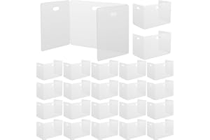 SUNYIWJIE 24 Pack Plastic Desk Dividers for Student 14 × 17.5 × 14 Inch Privacy Boards Folders Shields Test Sturdy and Waterproof Classroom School Teacher Supplies, Study Carrel Boards for Student Desks