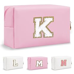 Personalized Small Preppy Makeup Bag, Chenille