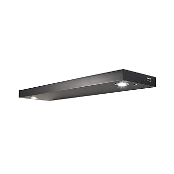 32 White Finish Costzon Floating Wall Mounted Shelf With Led Lights Upgraded Version Built In Rechargeable Battery Powered Light Intensity Control Energy Saving Wood Shelf Under Cabinet Lights