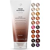FOUR REASONS Color Mask, Mahogany (27 Colors) – Hair Gloss & Color Depositing Conditioner – Semi Permanent Hair Toner for Color-Treated Hair Color For Women – Vegan & Cruelty-Free – 6.76 fl oz