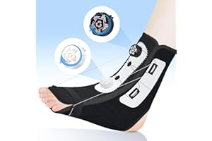 sdnxvu Upgraded Plantar Fasciitis Night Splint: Adjustable Relief Foot Brace for Women and Men – Heel, Ankle, and Arch Pain Support, Foot Drop and Achilles Tendonitis Aid for Sleeping (Medium)