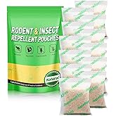 Mouse Repellent Pouches, Rodent Repellent 12-Pack Indoor & Outdoor, Peppermint Oil Rat Repellent for Mice Rats Squirrels, Natural Mouse Deterrent for House, RV, Garage, Basement, Garden