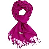 TZ Promise Plain Solid Color Cashmere Feel Classic Soft Luxurious Winter Scarf For Men Women