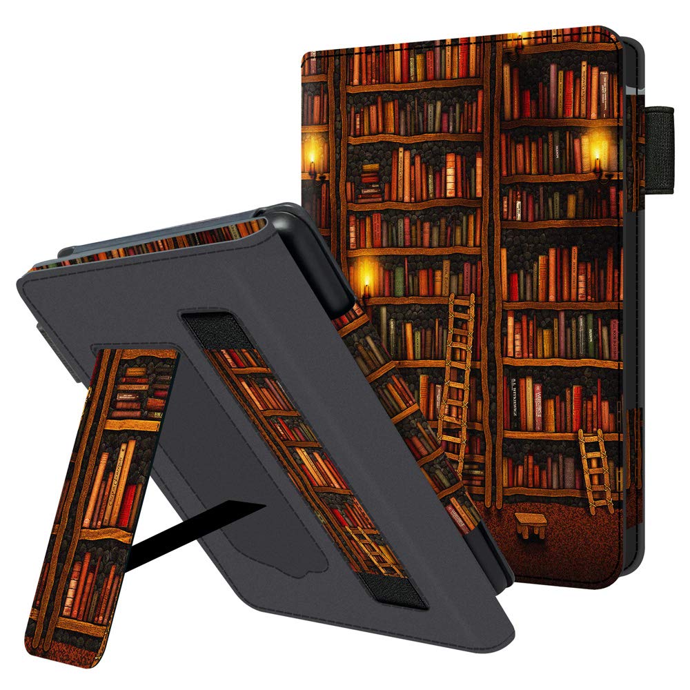 Huasiru Handheld Case for All-new Kindle (10th Gen - 2019 release only—will not fit Kindle Paperwhite or Kindle Oasis), Library