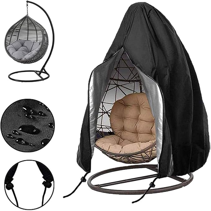 Patio Hanging Egg Chair Cover, Waterproof Antidust AntiUV 210D Oxford
