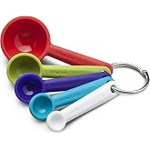 Zeal Measuring Spoon Set, Silicone Bright Multi, 11 x 4.7 x 5.5 cm