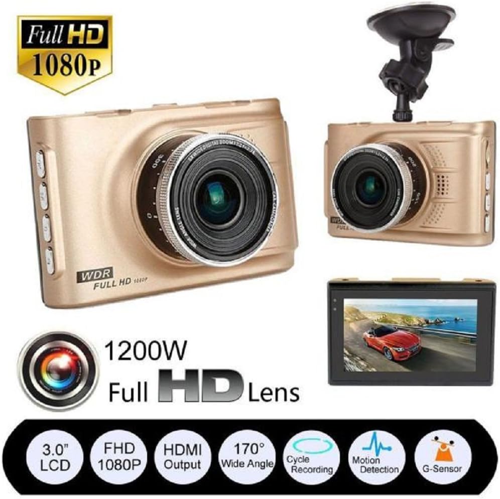 Damark 3 Full HD 1080P Car DVR CCTV Dash Camera G-sensor Vehicle Video Cam Recorder