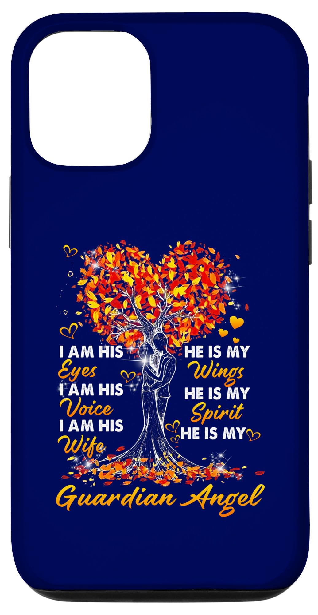 iPhone 14 Pro He is my Wings I'm his Wife He is my Husband My Angel Heaven Case