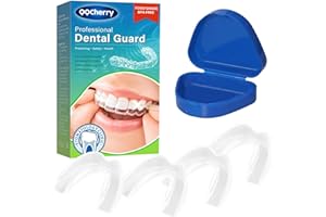 QQCHERRY Mouth Guard for Clenching Teeth at Night, Professional Night Guards for Teeth Grinding with Hygiene Case