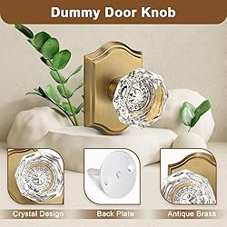 Gobrico One-side Dummy Crystal Knob,Heavy Duty Half