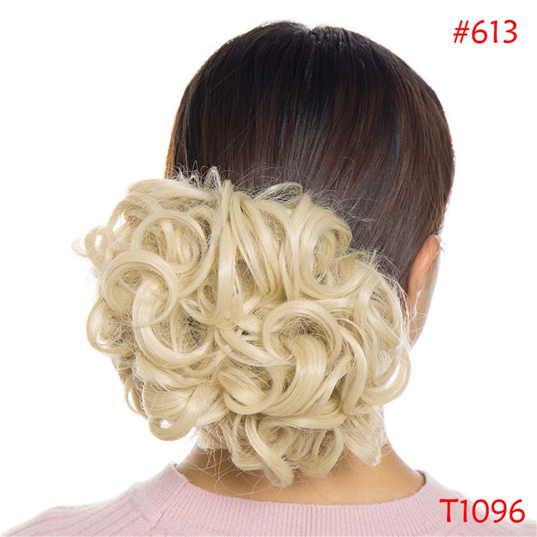 Amazon Com 1piece 14colors Short Synthetic Hair Big Bun Chignon