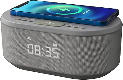i-box Dawn Alarm Clock with Wireless Qi Charger Bluetooth Speaker FM Radio