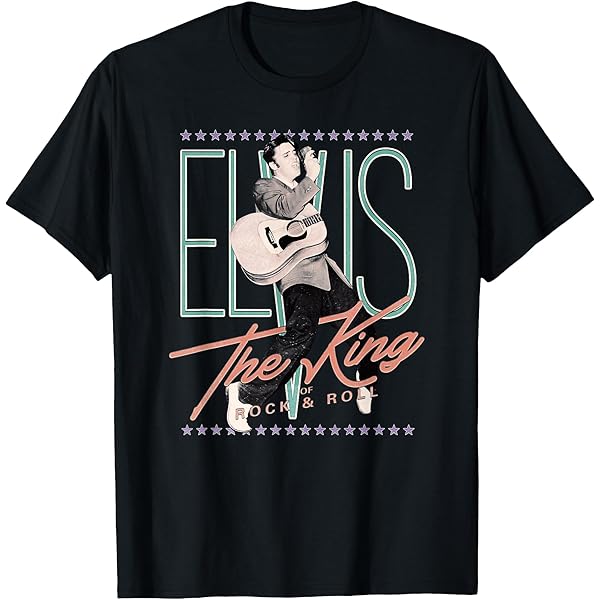 トップス Elvis Presley design poly shirt Amazon.com: Elvis Presley Official Retro Short Sleeve T