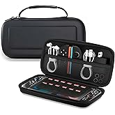 ROH - MOVEN Carrying Case for Nintendo Switch 2 (2025), Portable Hard Shell Travel Pouch Game Bag, 12 Game Card Slots, Waterproof Switch 2 Shell Case for Console & Accessories, Black