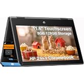 HP Chromebook Pro X360 Fortis, 11.6" 2-in-1 Laptop, Intel CPU, 8GB RAM | 128GB Storage (64GB eMMC + 64GB SD Card), Touchscreen, Tablet, Rugged &amp; Spill-Resistant, Long Battery Life, Home, Chrome OS