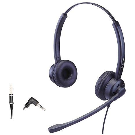 2,5mm Telefon Headset Kopfhörer 2 5 mm klinke Call Center Headset mit Noise Cancelling Mikrofon für Cisco Polycom Grandstream